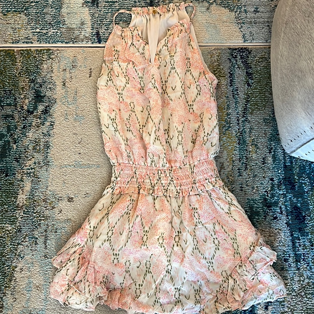 Sinched At the waist, spaghetti straps, razor back, ramy brook